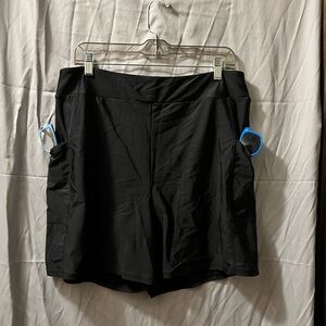 Elegant Black Women's Swim Skort